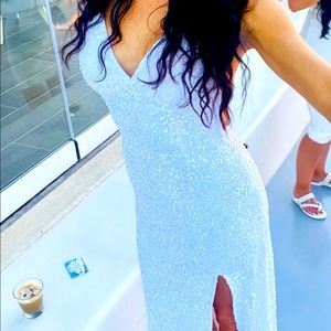 Gorgeous all sequence White Gown